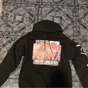 Black Hoodie with California Graphic